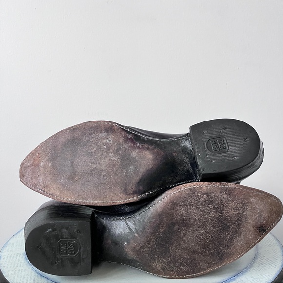 Dan Post Milwaukee Women’s Blackcherry Leather Embroidered Cowboy Boots Size 10 - Picture 9 of 12